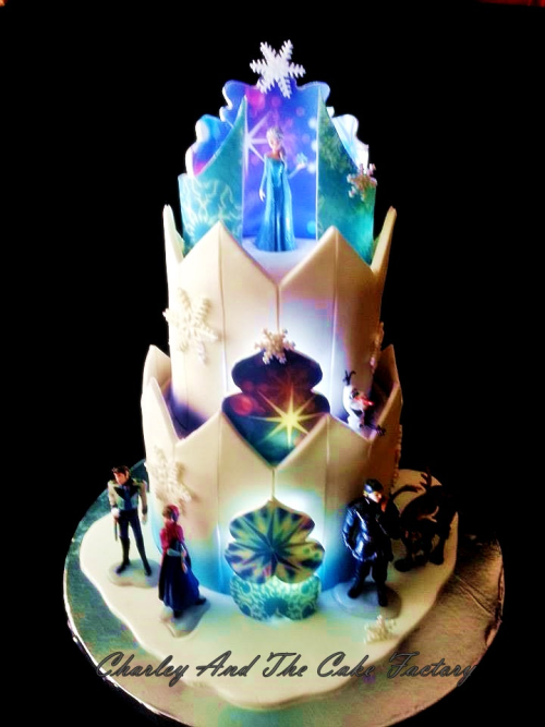 Disney Frozen Cake Two Tier