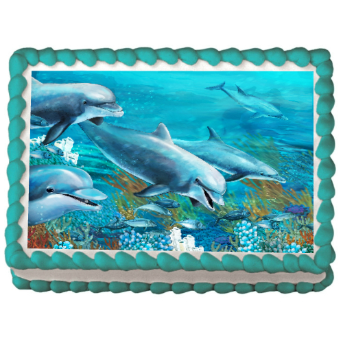 Dolphin Edible Cake Decorations