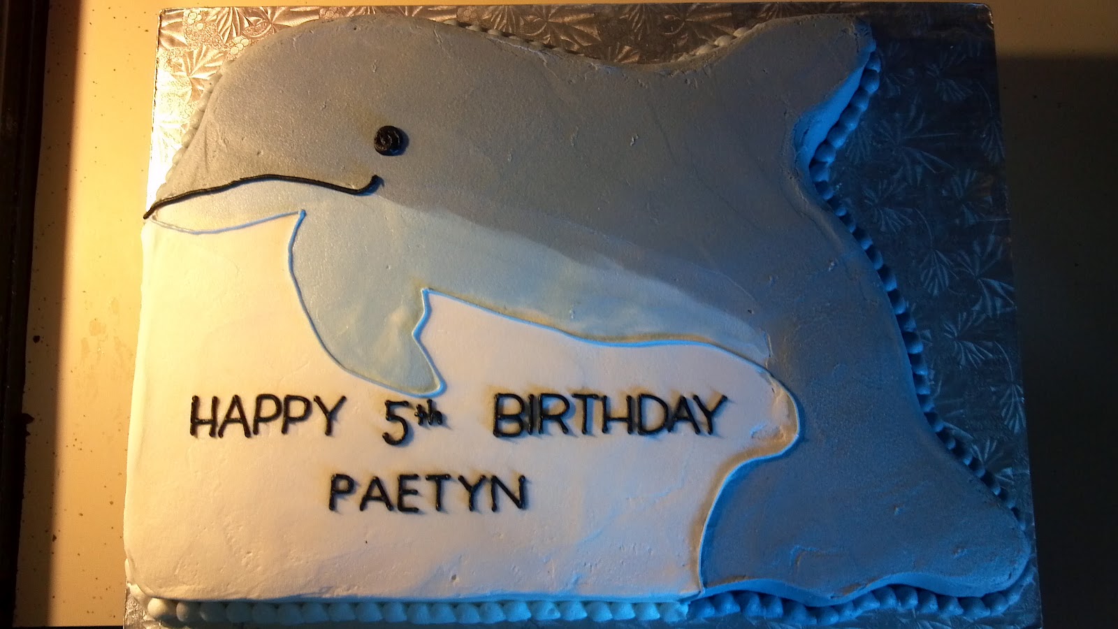 Dolphin Sheet Cake