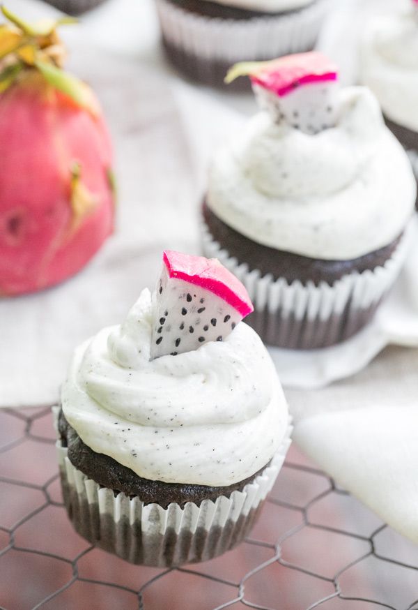 Dragon Fruit Cupcakes