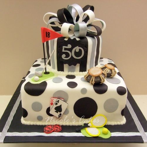 Elegant 50th Birthday Cake Ideas