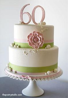 Elegant 60th Birthday Cakes