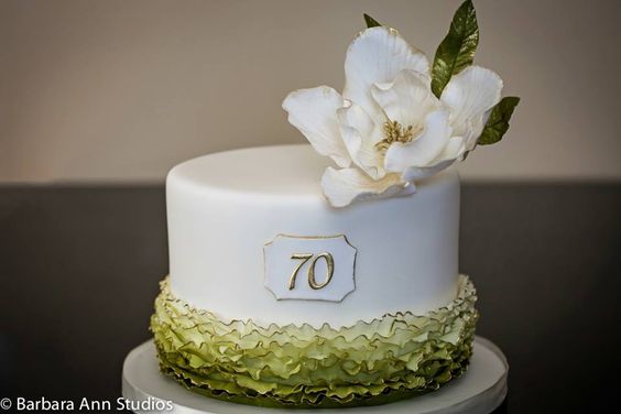 Elegant 70th Birthday Cakes