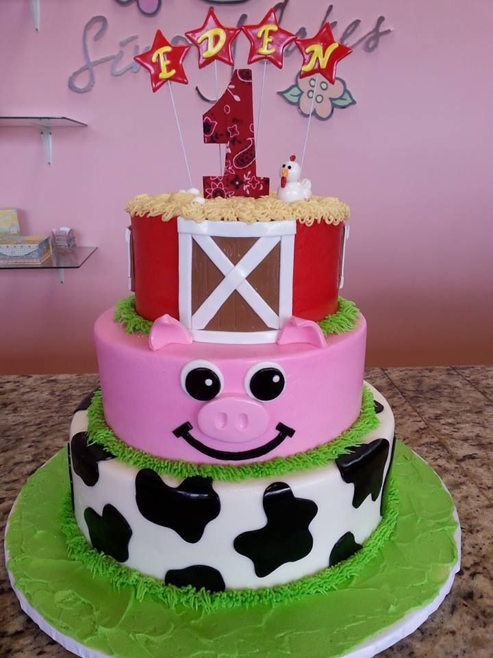 Farm Cow Print Cake