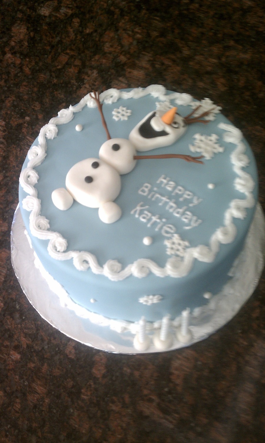 Frozen 3 Years Old Birthday Cake