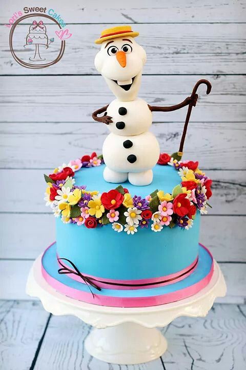 Frozen Olaf Summer Cake