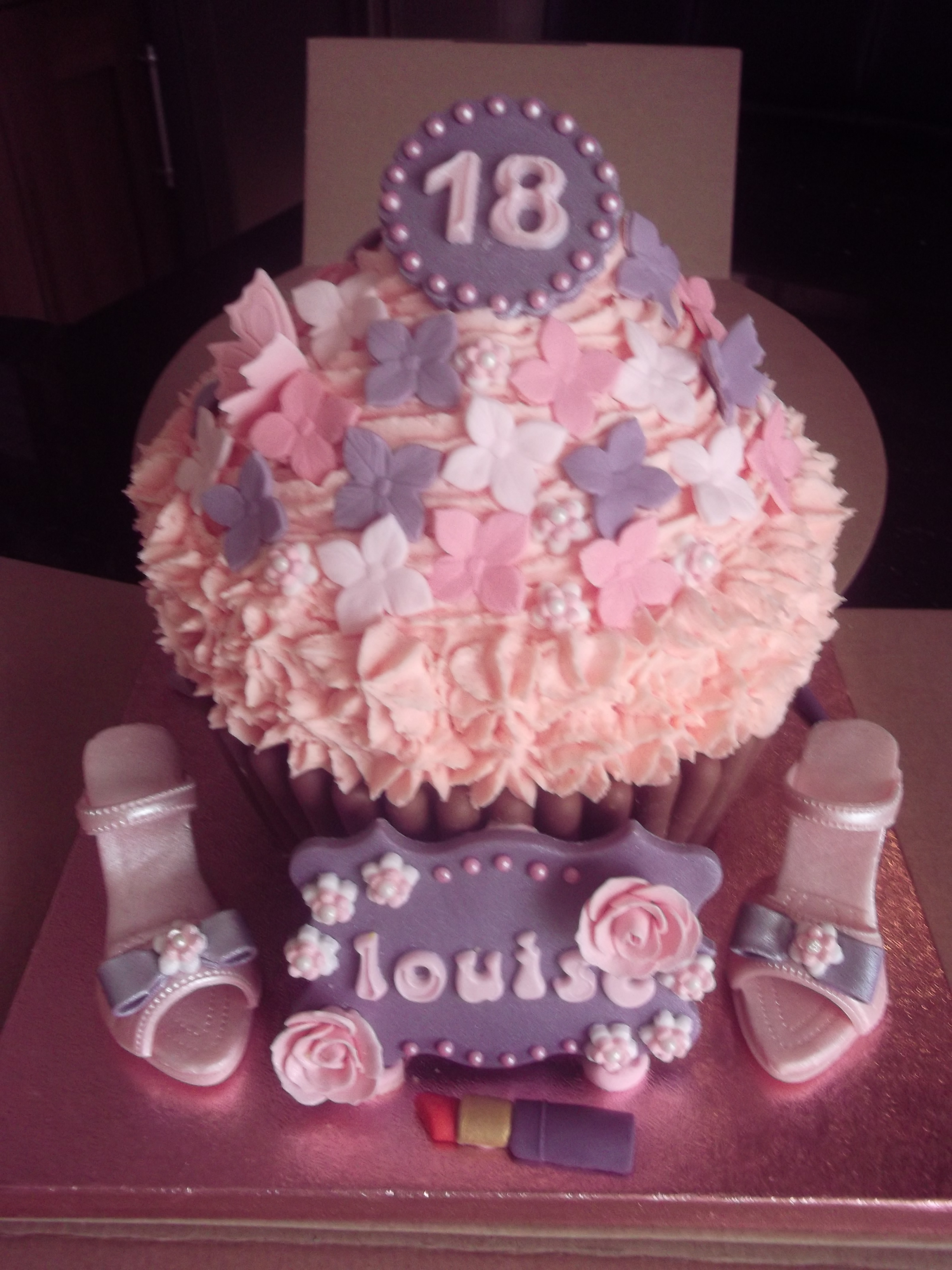 Giant Cupcake Birthday Cakes for Girls