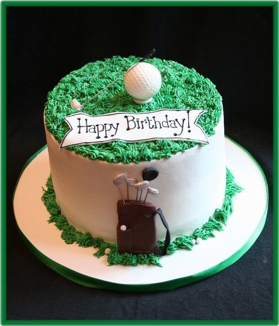 12 Photos of Happy Birthday Golf Theme Cakes