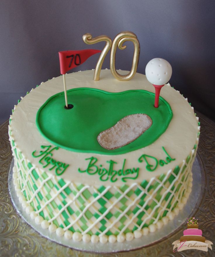 Golf Theme Birthday Cake