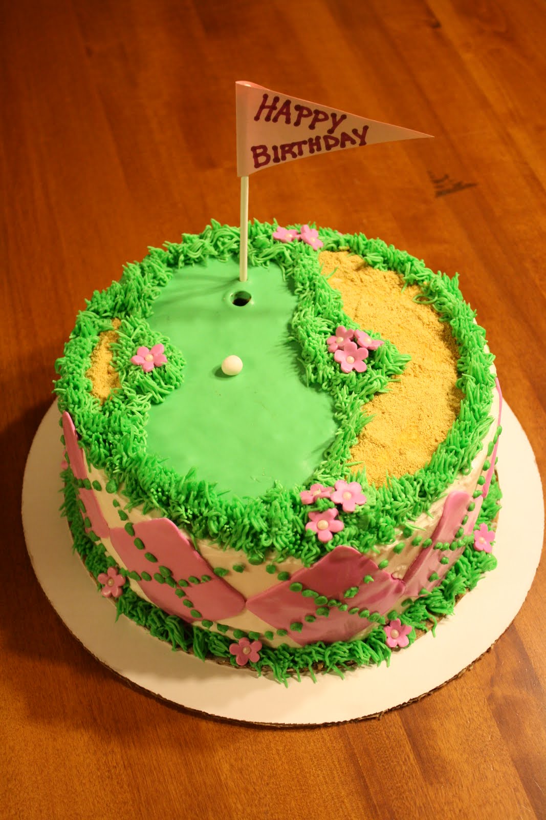 Golf Theme Birthday Cake