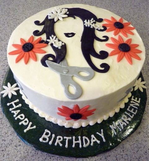 Hair Salon Party Cake