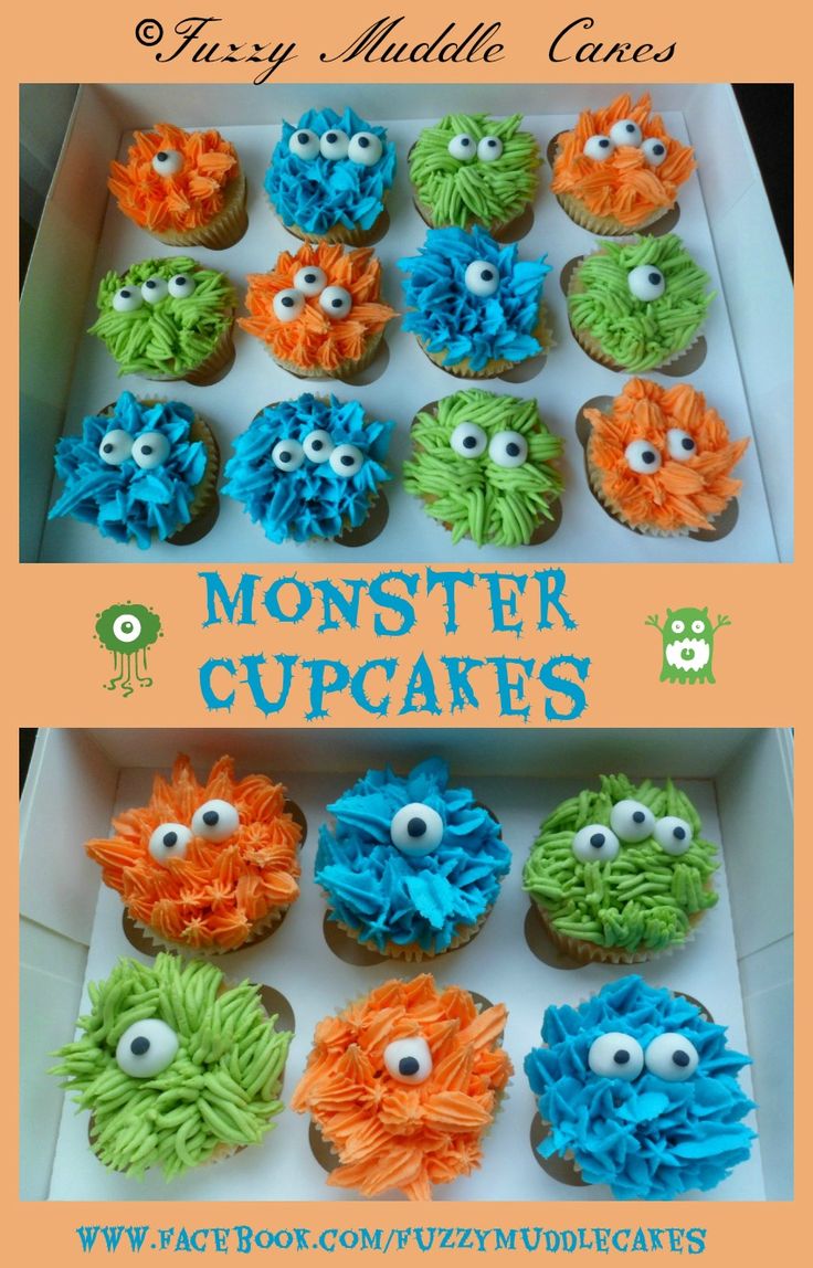 Halloween Monster Cupcake Ideas