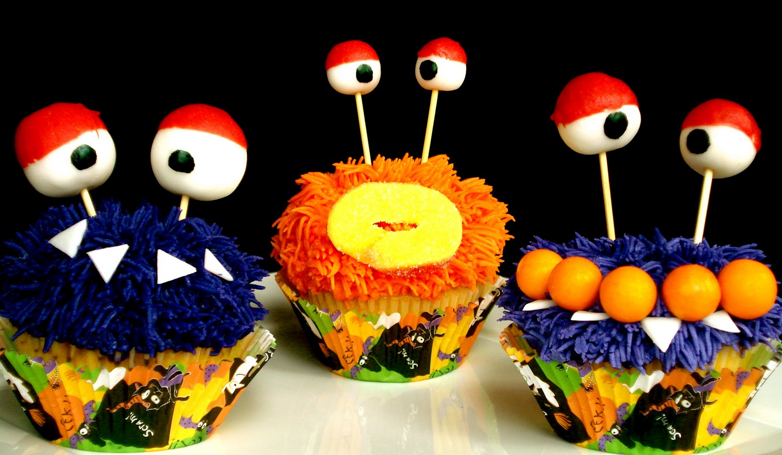 Halloween Monster Cupcake Ideas