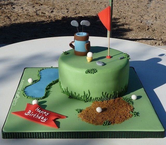 Happy Birthday Golf Cake