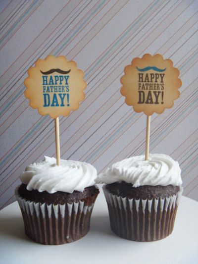 Happy Father Day Cupcake Topper