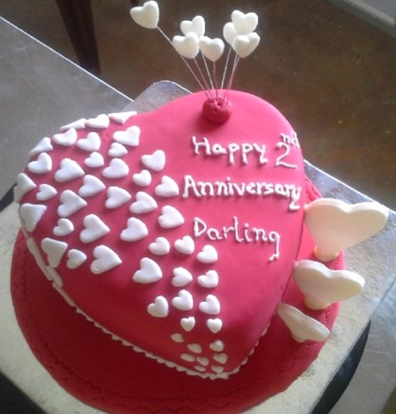 Happy Wedding Anniversary Cakes