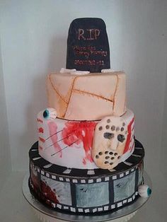 Horror Themed Birthday Cake