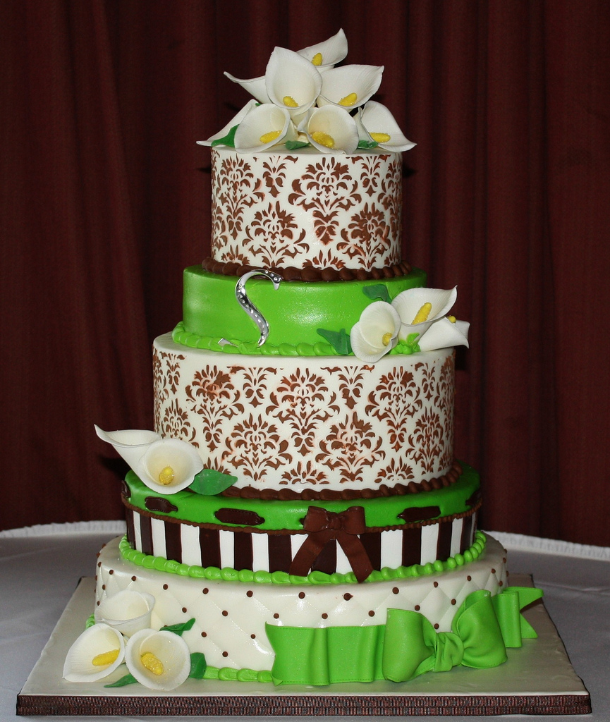 Lime Green Birthday Cake