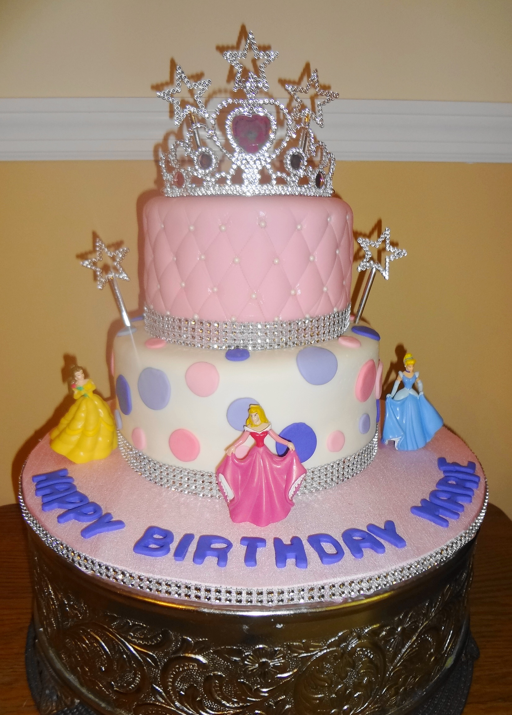 Little Girl Princess Birthday Cake