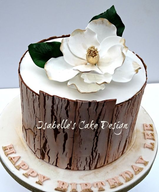 Magnolia Birthday Cake