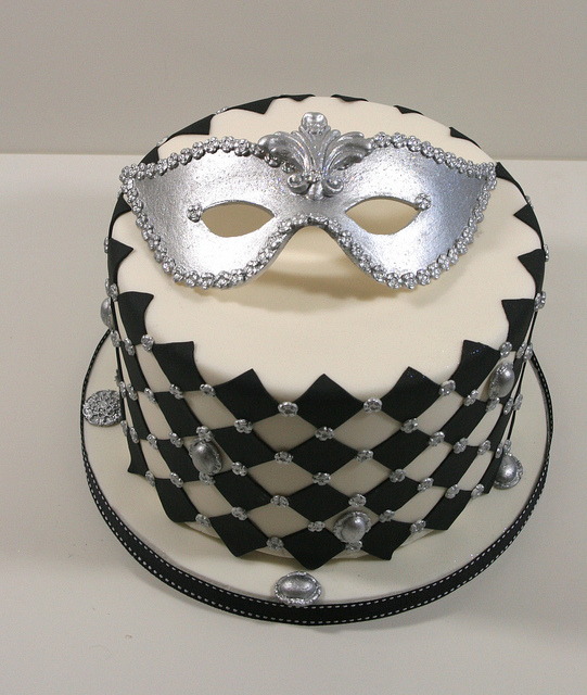 Masquerade Mask Cake Topper