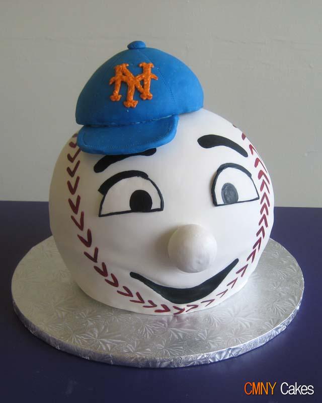 Mets Baseball Birthday Cake