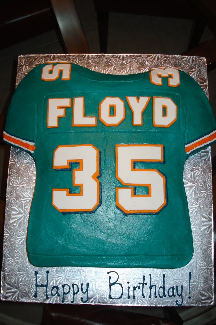 Miami Dolphins Birthday Cake