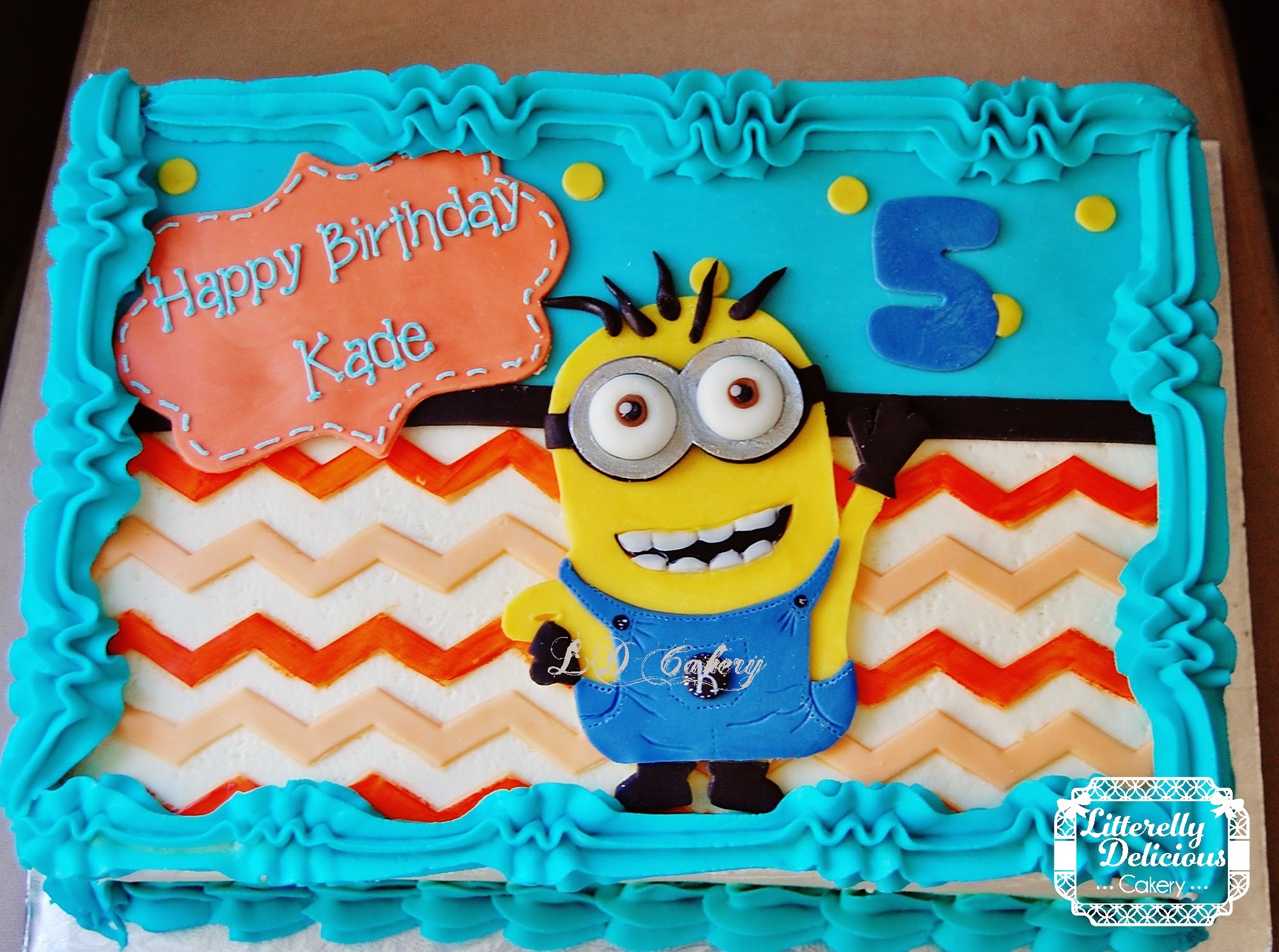 Minion Birthday Sheet Cake