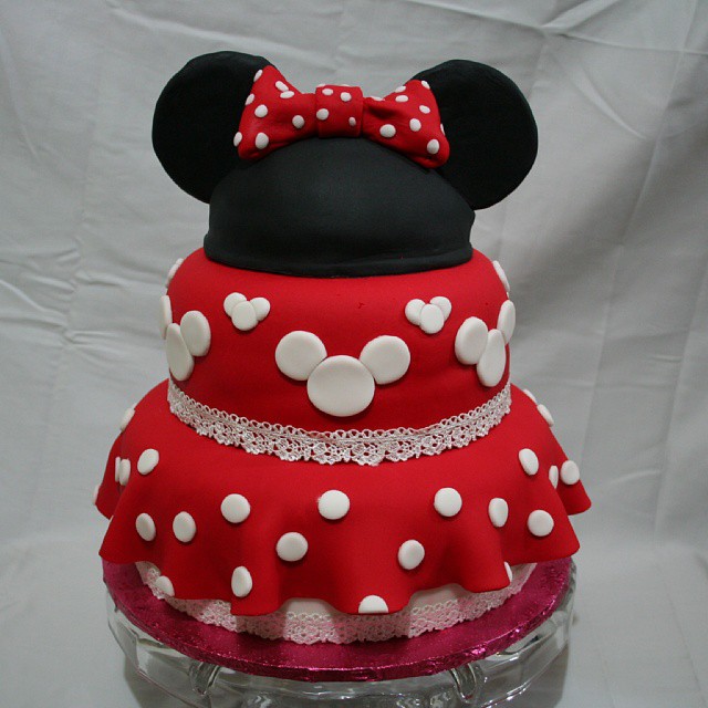 Minnie Mouse Themed Birthday Cake