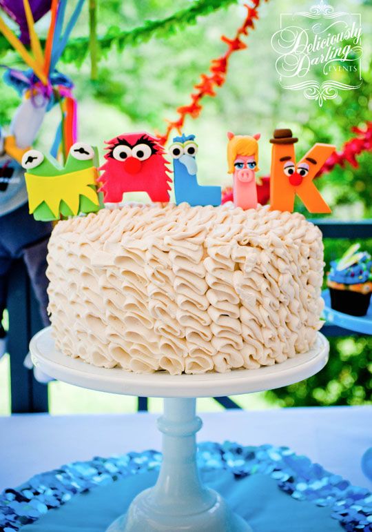 11 Photos of Kermit Rainbow Birthday Cakes