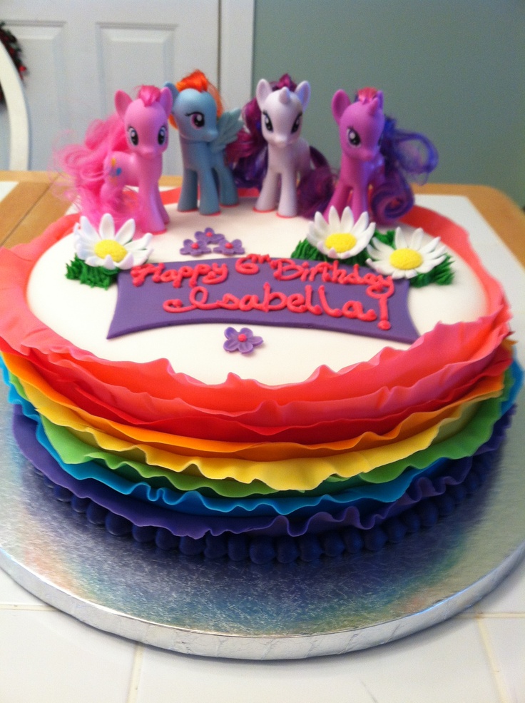 My Little Pony Rainbow Birthday Cake