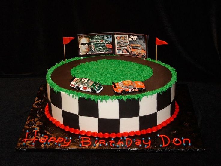 NASCAR Birthday Cake