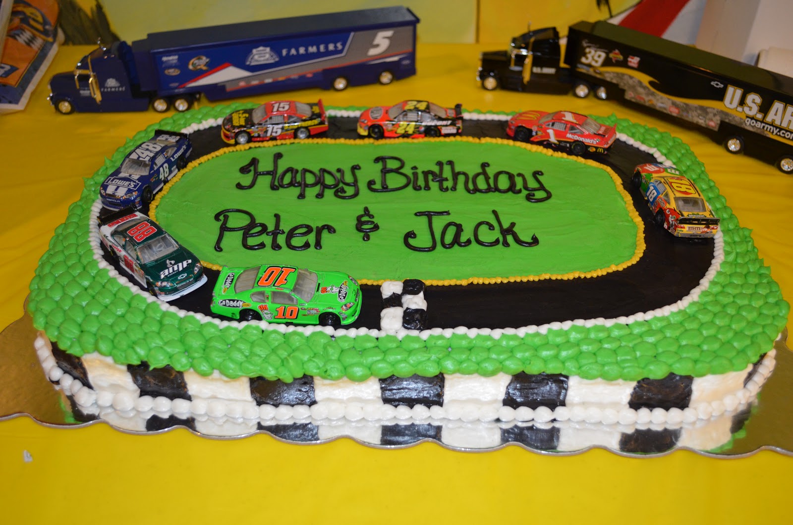 NASCAR Birthday Cake