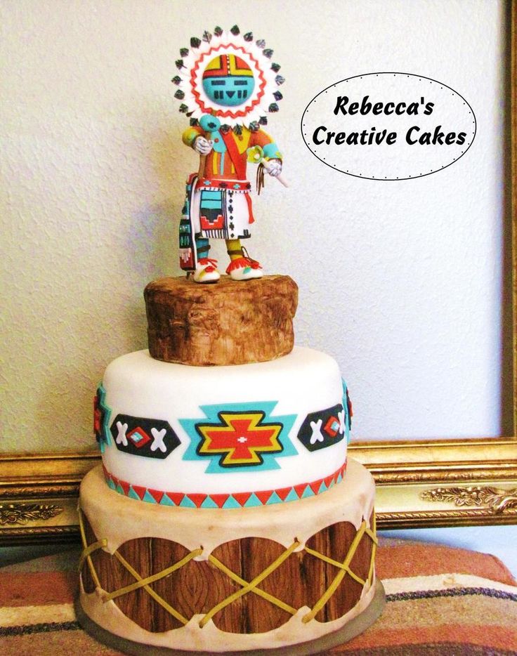 12 Navajo Drum Wedding Cakes Photo Native American Indian