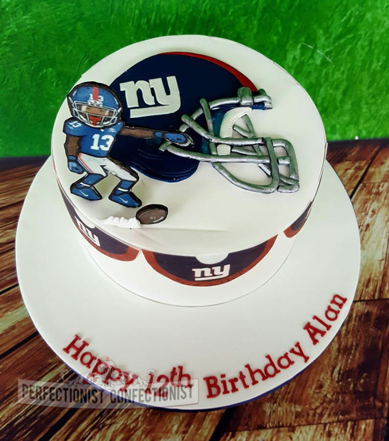 New York Giants Birthday Cake