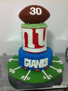 New York Giants Birthday Cake