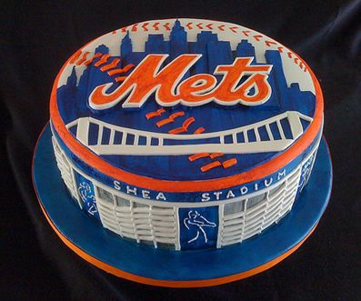 New York Mets Grooms Cake