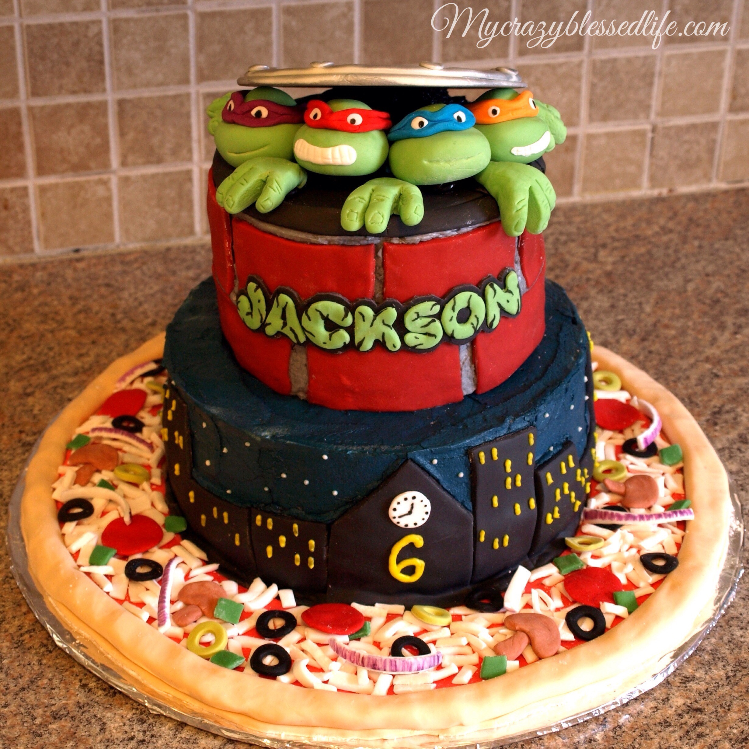 Ninja Turtle Birthday Cake