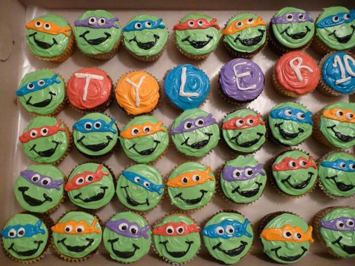 Ninja Turtle Cupcake Ideas