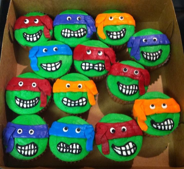 Ninja Turtle Cupcakes