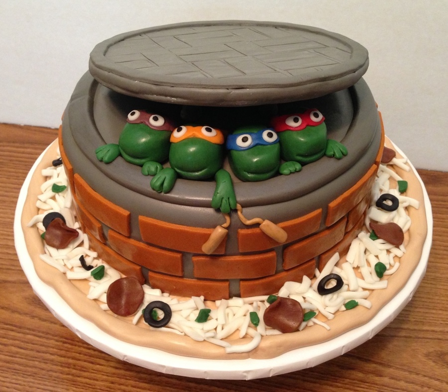 Ninja Turtles Fondant Cake