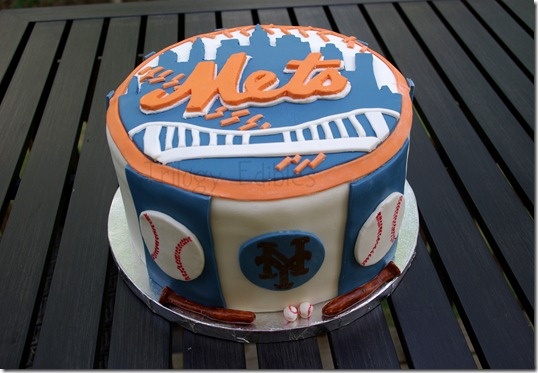 NY Mets Grooms Cake