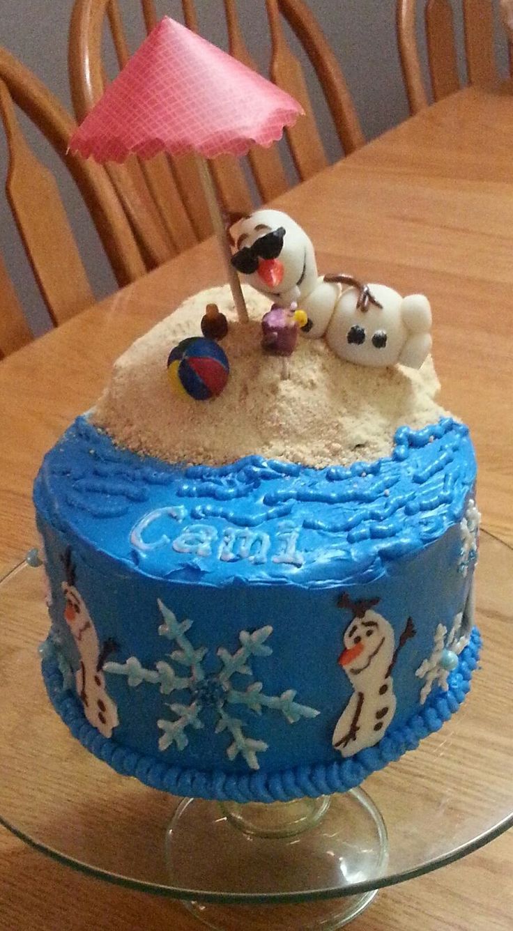 Olaf Birthday Cake