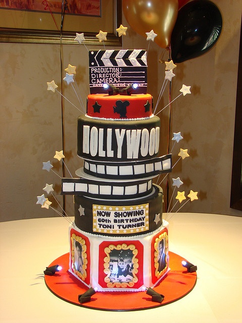 Old Hollywood Theme Cake