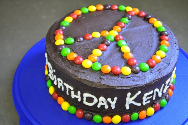 Peace Sign Birthday Cake Ideas