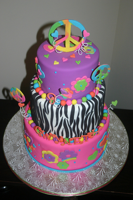 Peace Sign Cake