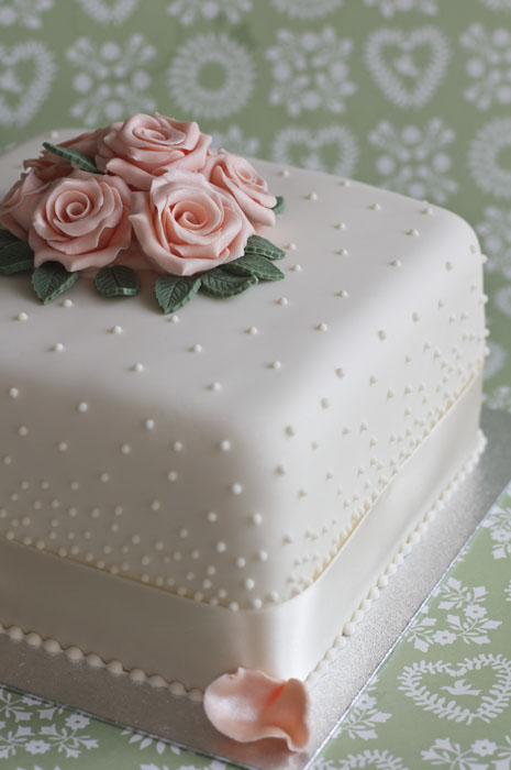 Pearl Wedding Anniversary Cake