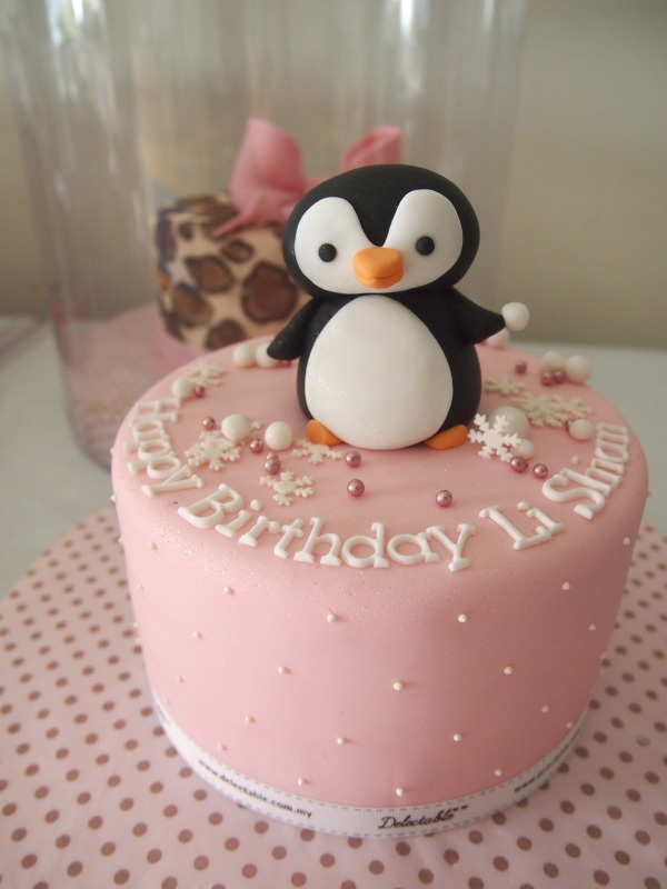 Penguin Birthday Cake