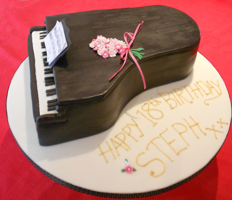 Piano Birthday Cake