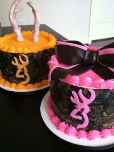 Pink Camo Birthday Cake